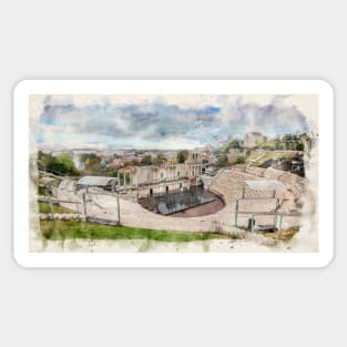 The Amphitheatre in Plovdiv, Bulgaria Sticker